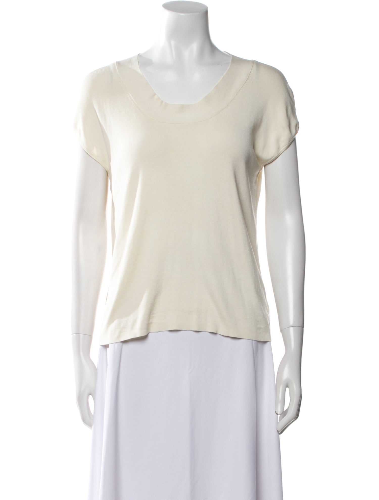 Akris Scoop Neck Short Sleeve T-Shirt