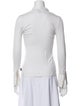 Akris V-Neck Long Sleeve Top