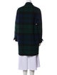 Akris Virgin Wool Plaid Print Coat