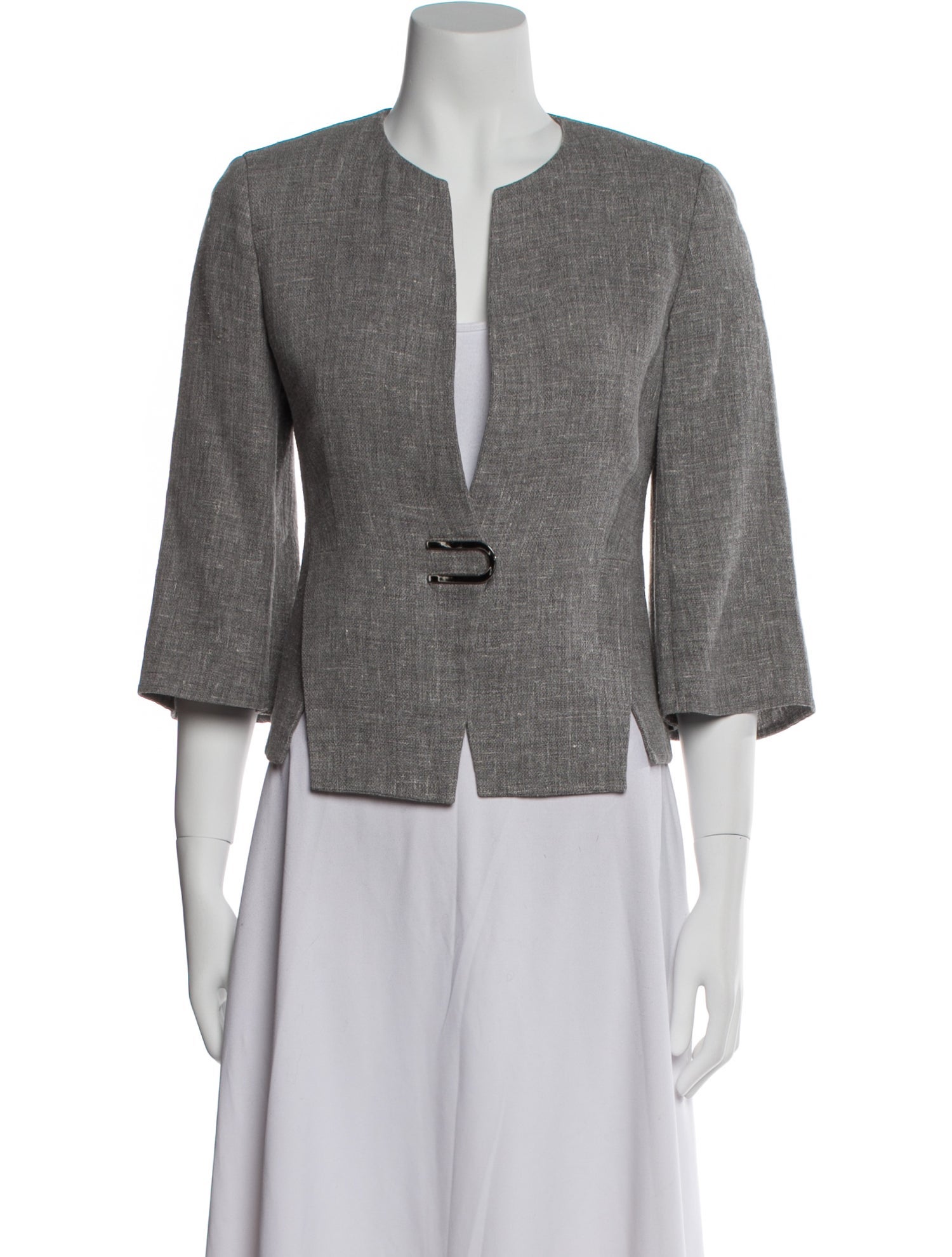 Akris Tweed Pattern Evening Jacket