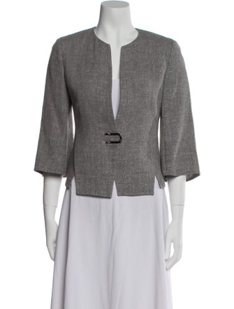 Akris Tweed Pattern Evening Jacket