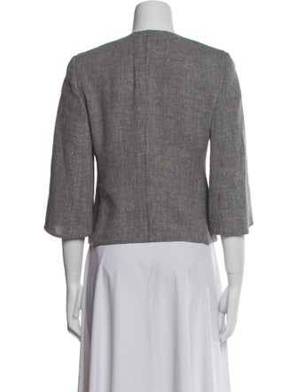 Akris Tweed Pattern Evening Jacket