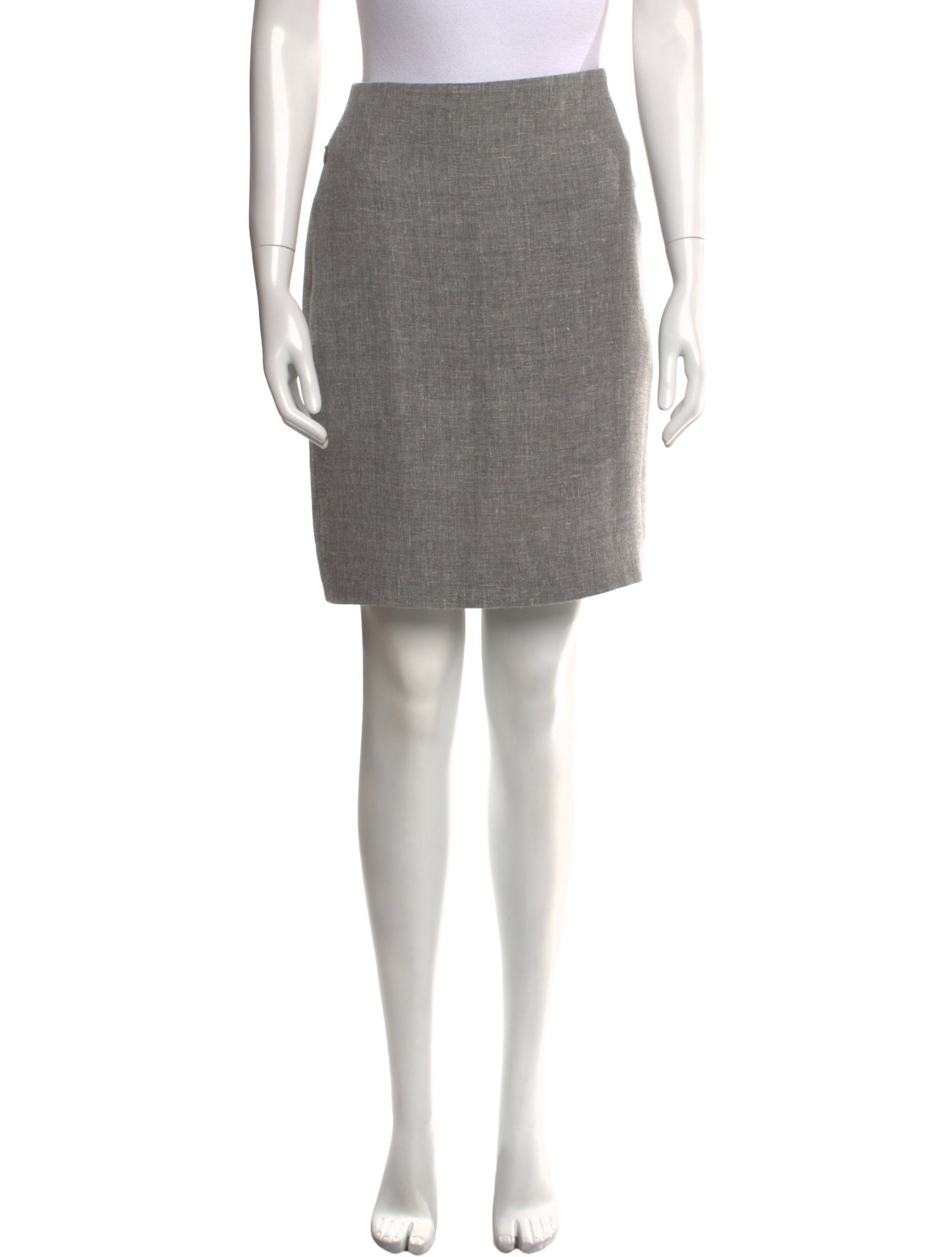 Akris Linen Knee-Length Skirt