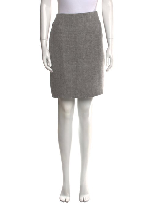 Akris Linen Knee-Length Skirt