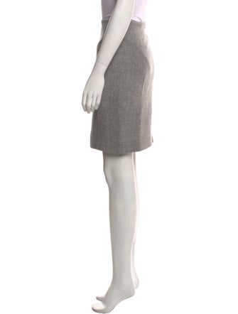 Akris Linen Knee-Length Skirt