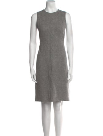 Akris Linen Knee-Length Dress