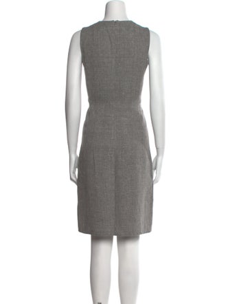 Akris Linen Knee-Length Dress