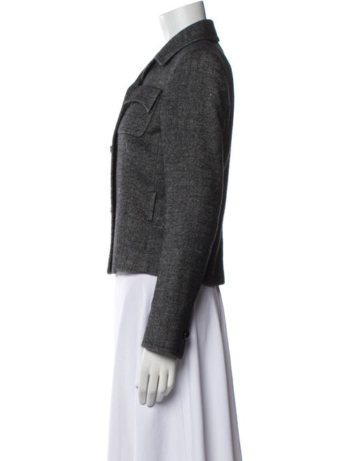 Akris Alpaca Tweed Pattern Blazer