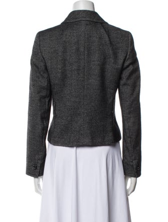 Akris Alpaca Tweed Pattern Blazer