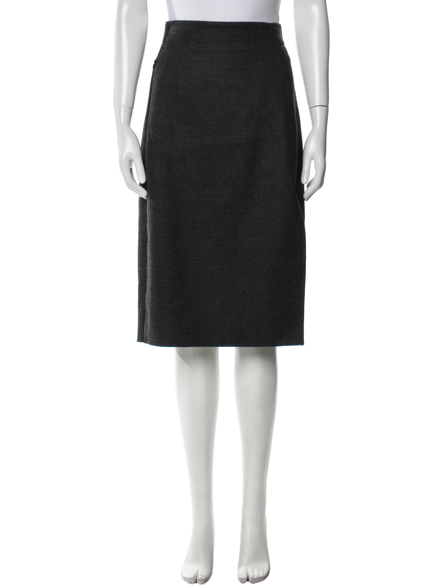 Akris Plaid Print Knee-Length Skirt w/ Tags