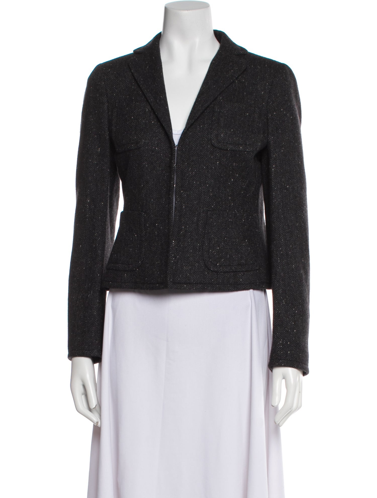 Akris Cashmere Printed Blazer