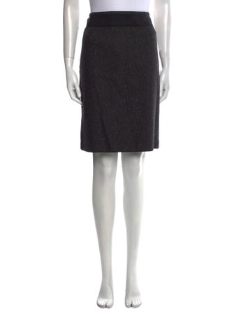 Akris Cashmere Knee-Length Skirt