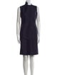 Akris Mock Neck Knee-Length Dress