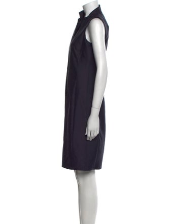Akris Mock Neck Knee-Length Dress