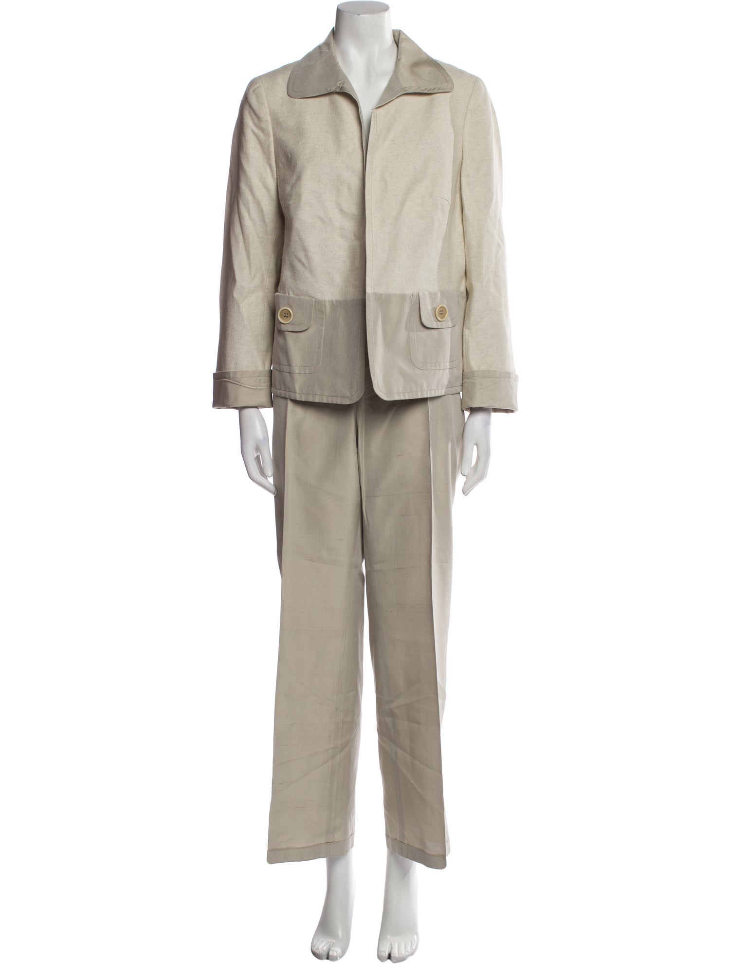 Akris Pleated Accents Pant Set
