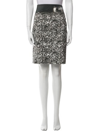 Akris Printed Knee-Length Skirt
