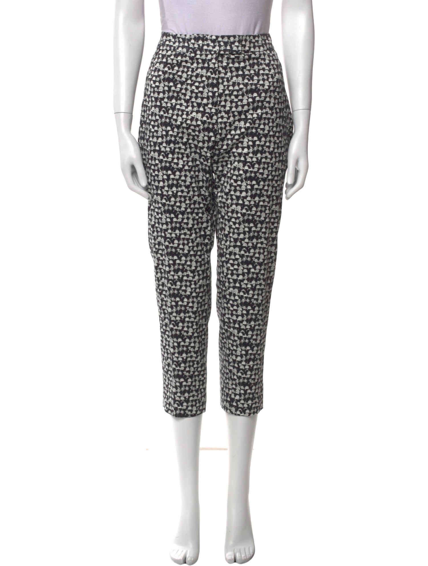 Akris Printed Straight Leg Pants