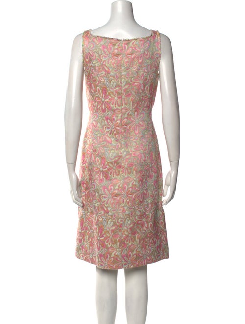 Akris Floral Print Knee-Length Dress