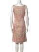 Akris Floral Print Knee-Length Dress