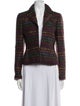 Akris Mohair Plaid Print Jacket