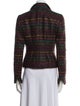Akris Mohair Plaid Print Jacket
