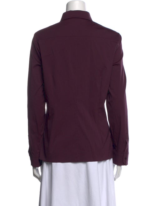 Akris Long Sleeve Button-Up Top