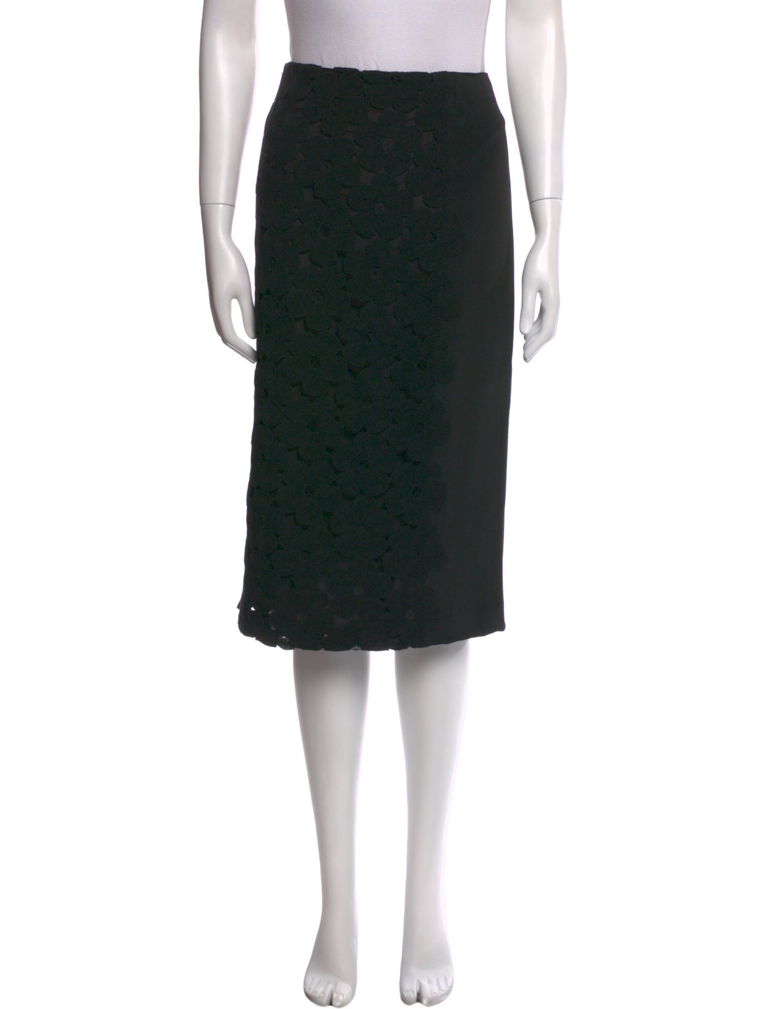 Akris Lace Pattern Knee-Length Skirt w/ Tags