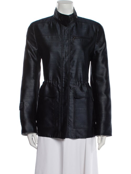 Akris Silk Faux Fur Jacket