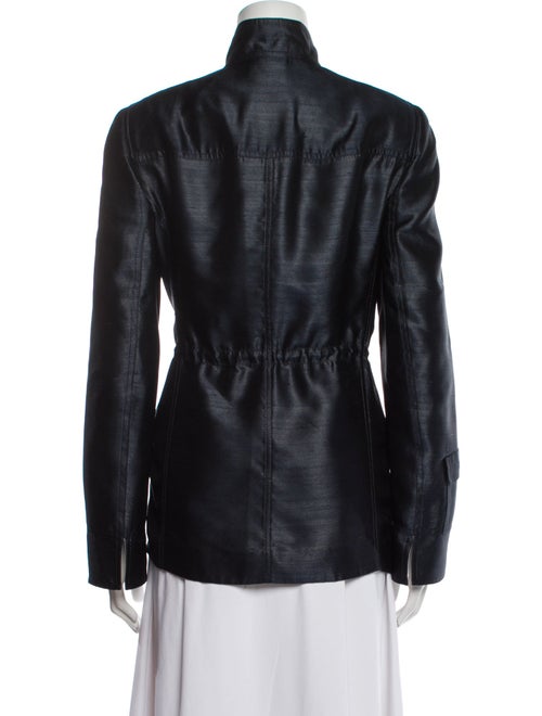 Akris Silk Faux Fur Jacket