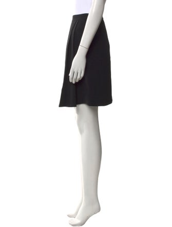 Akris Pleated Accents Knee-Length Skirt