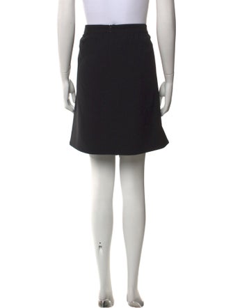 Akris Pleated Accents Knee-Length Skirt