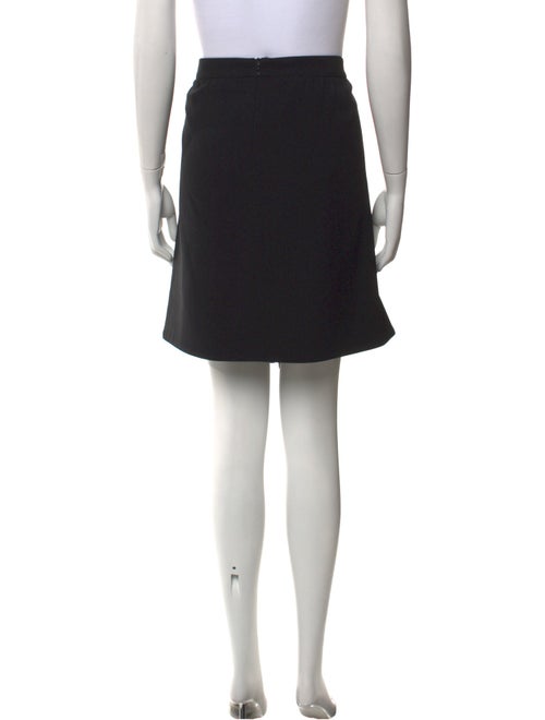 Akris Pleated Accents Knee-Length Skirt