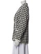 Akris Linen Houndstooth Print Blazer