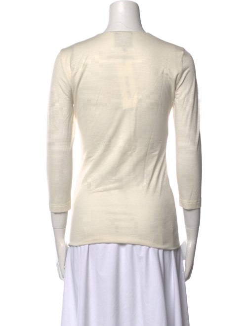 Akris Cowl Neck Three-Quarter Sleeve Top