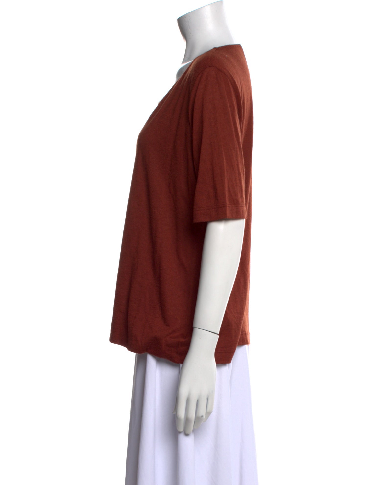 Akris Cashmere Scoop Neck T-Shirt w/ Tags