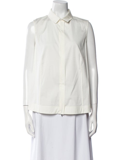 Akris Sleeveless Button-Up Top