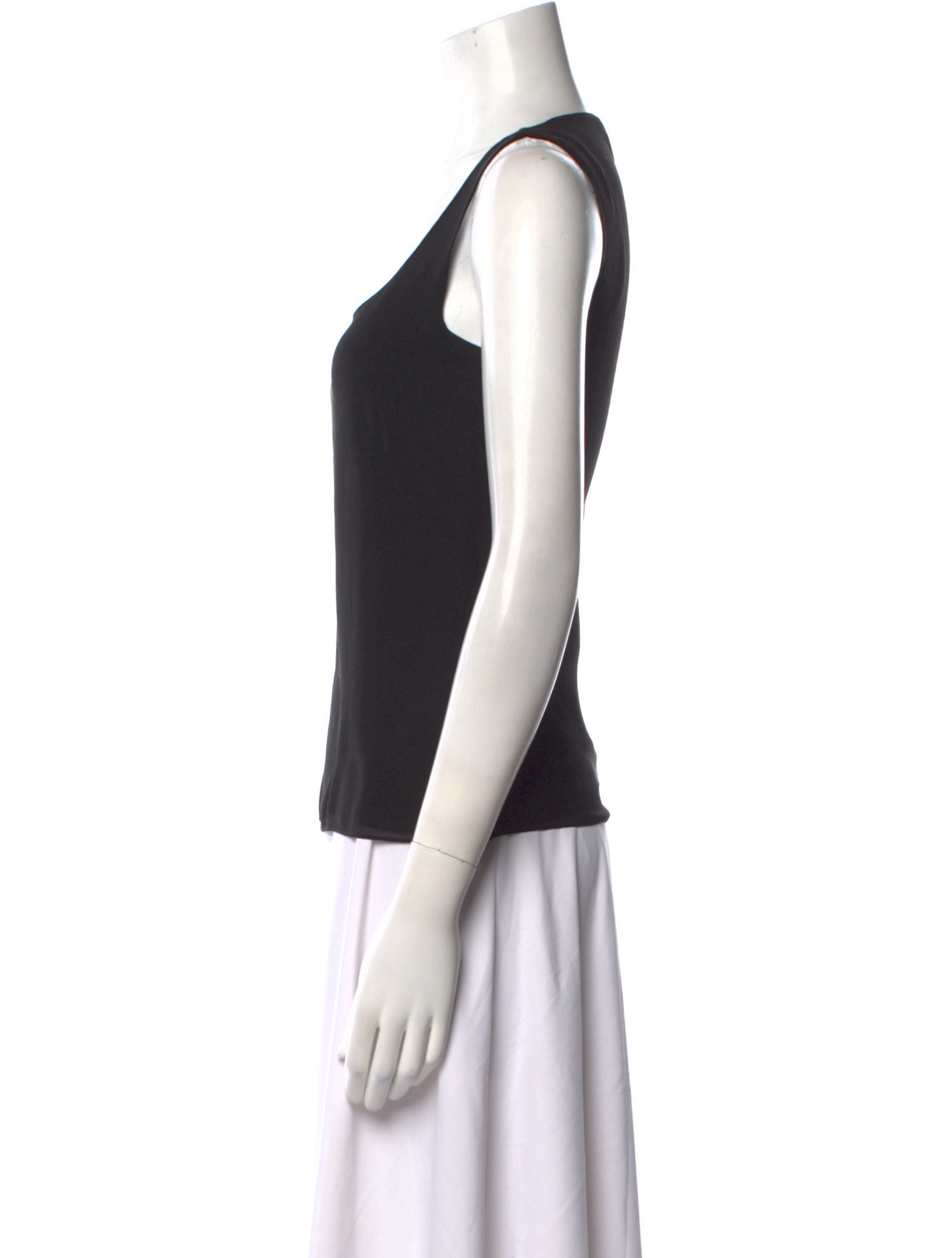 Akris Silk Scoop Neck Top
