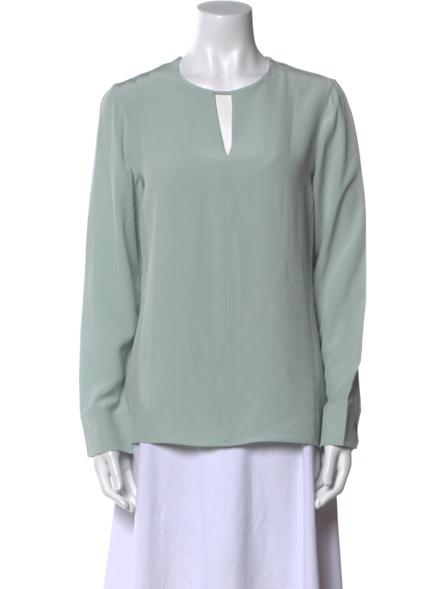 Akris Silk V-Neck Blouse