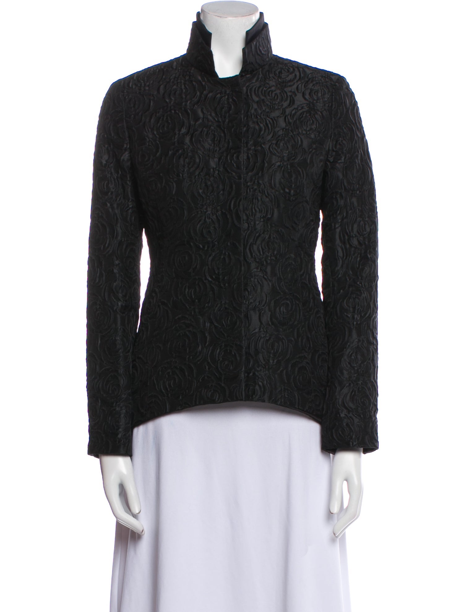 Akris Floral Print Evening Jacket