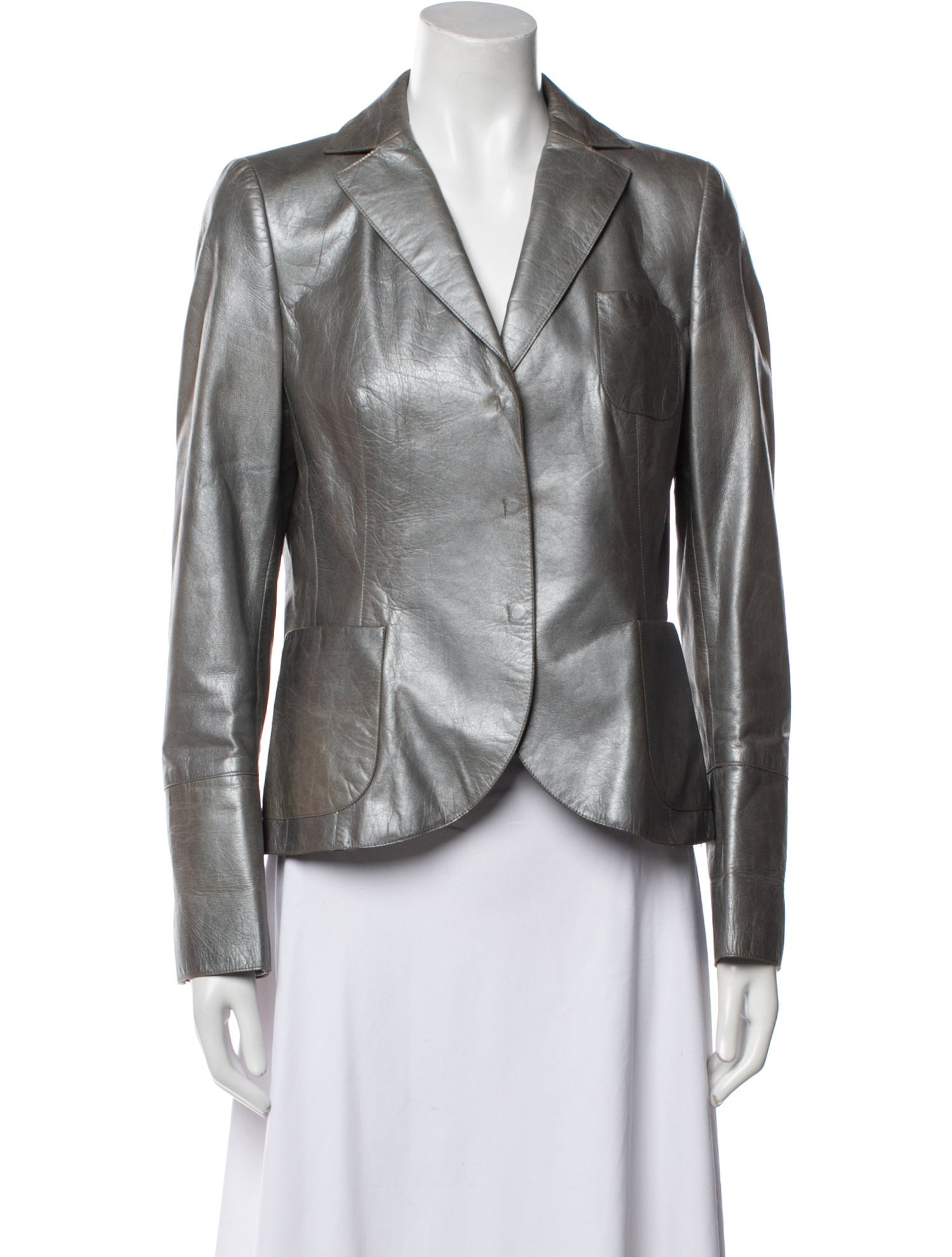 Akris Leather Blazer