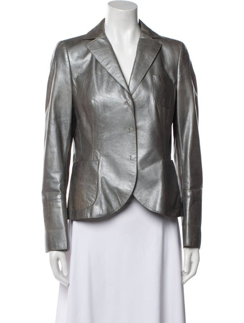 Akris Leather Blazer