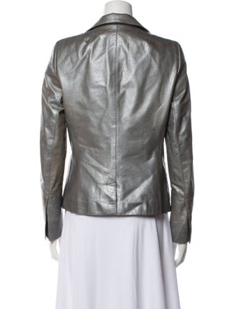 Akris Leather Blazer