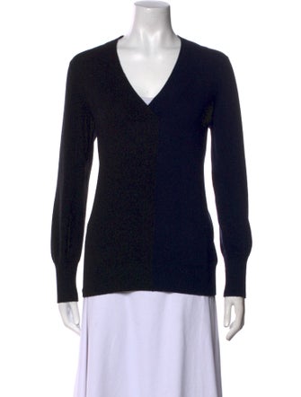 Akris Virgin Wool V-Neck Sweater