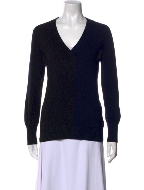 Akris Virgin Wool V-Neck Sweater