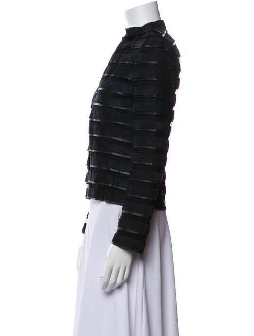 Akris Suede Striped Evening Jacket