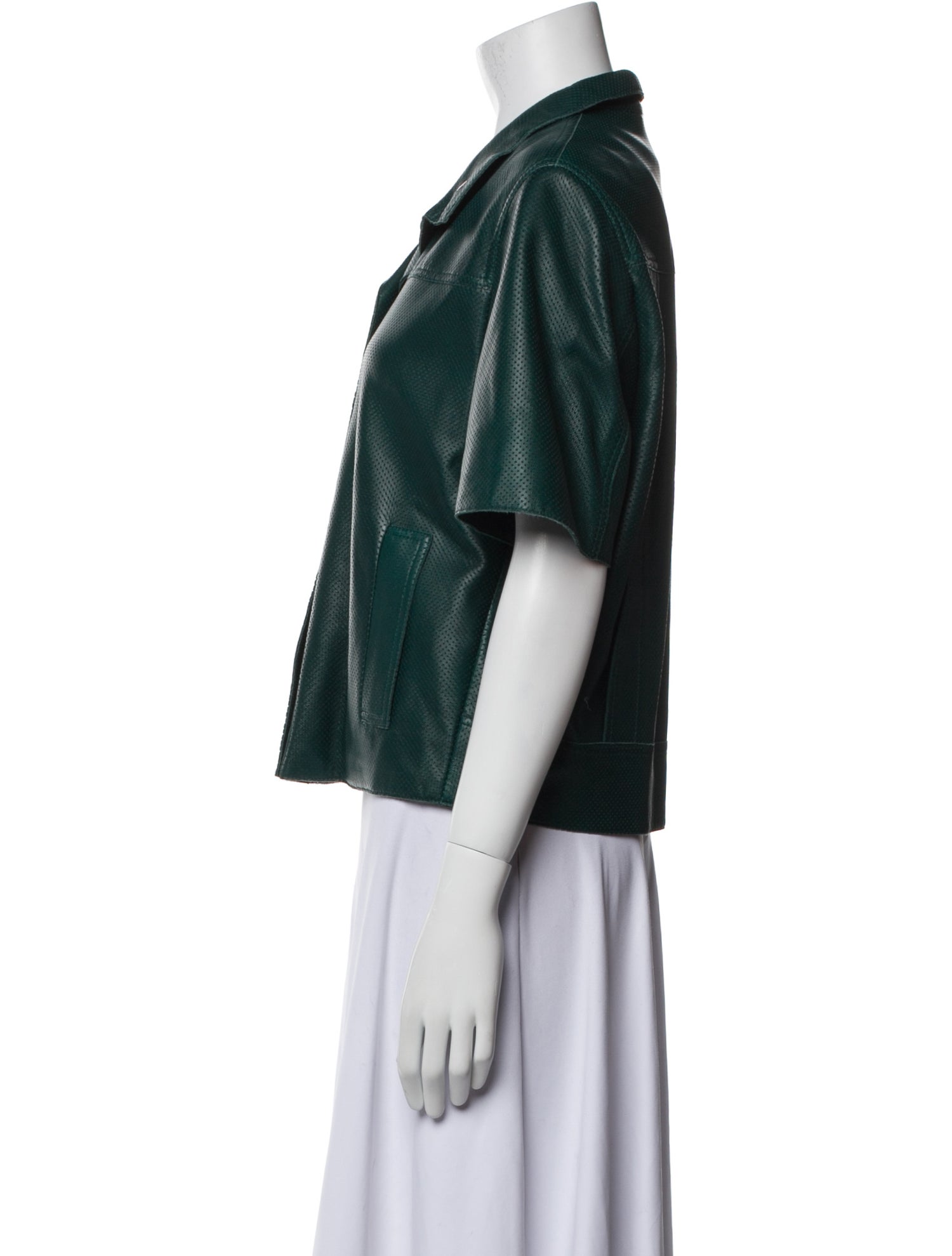 Akris Leather Bolero