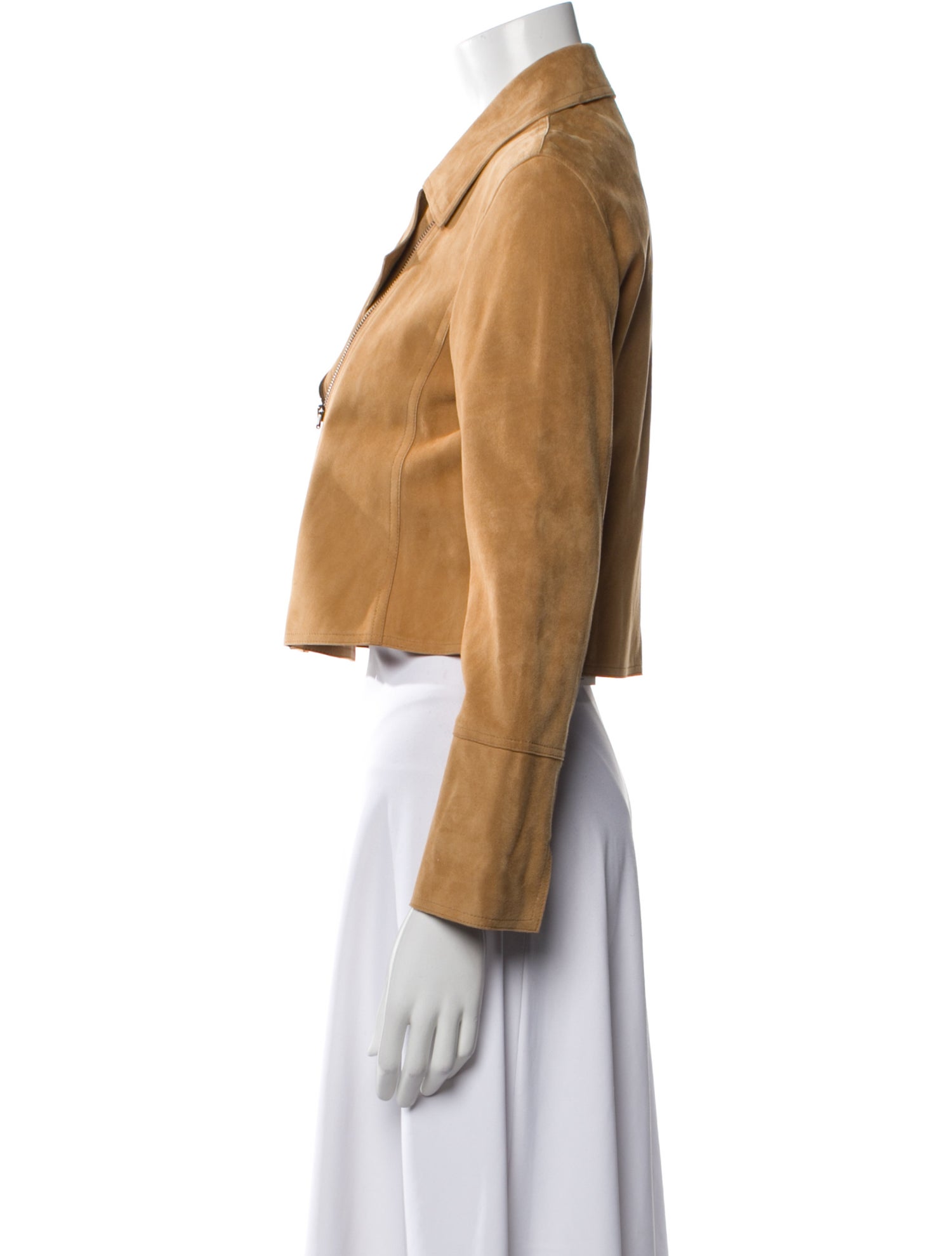 Akris Suede Biker Jacket