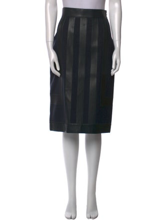 Akris Lambskin Knee-Length Skirt