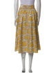 Akris Floral Print Midi Length Skirt