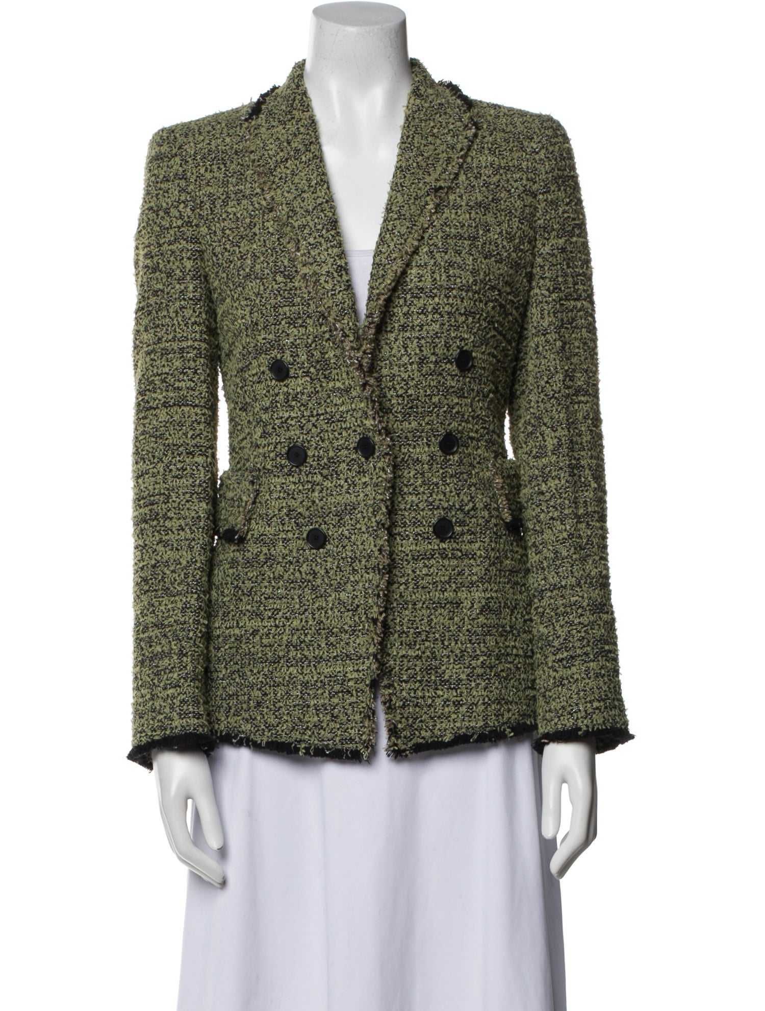 Akris Tweed Pattern Blazer